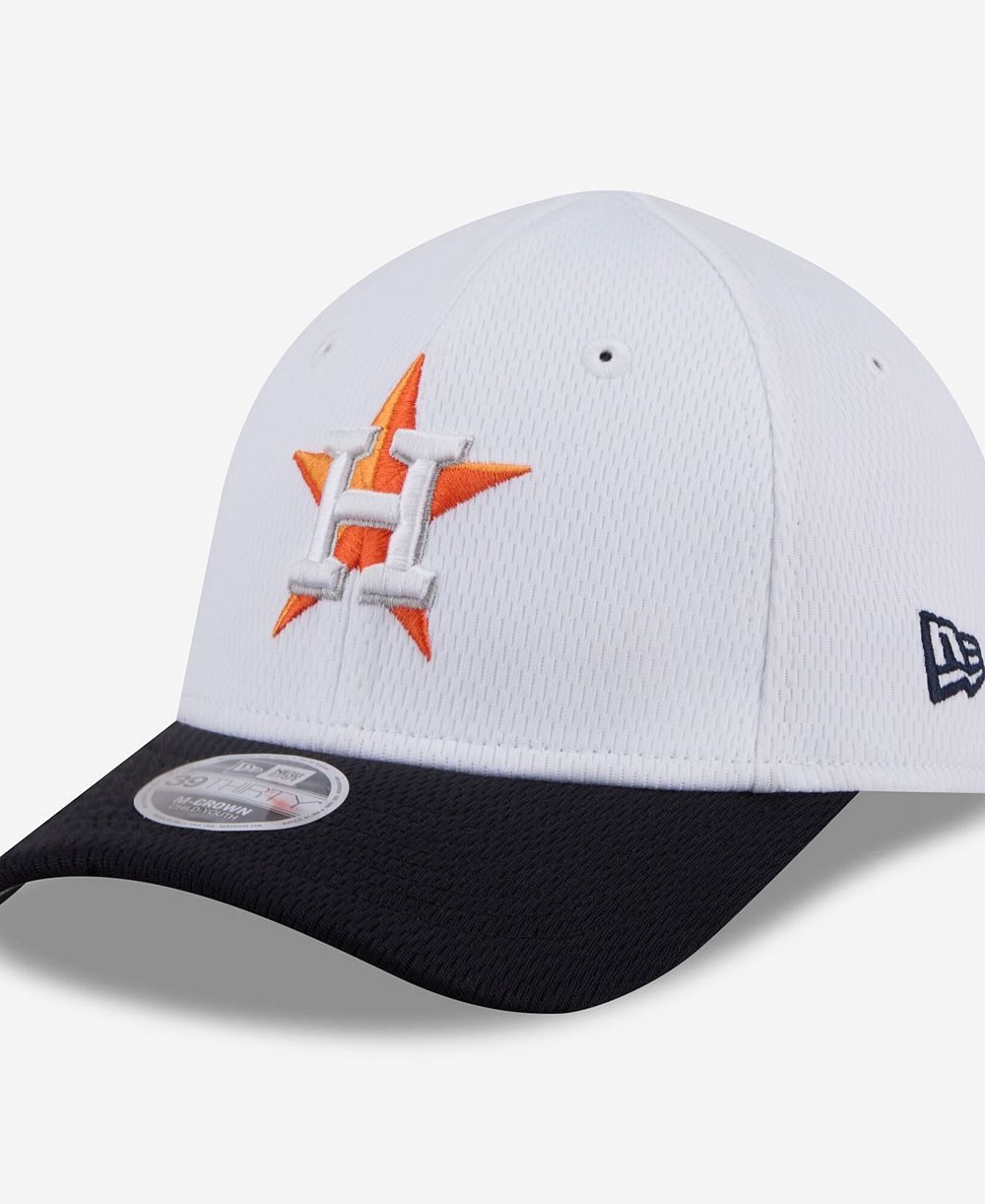 Детская белая кепка New Era Houston Astros Baseball 39THIRTY M-Crown