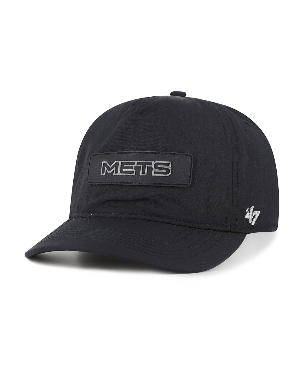 '47 Brand Men's Black New York Mets Quiet Outdoors Hitch Adjustable Hat