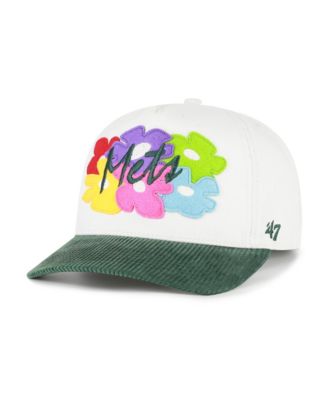 Мужская регулируемая кепка '47 Brand New York Mets Flora Gallery Hitch, White, Green