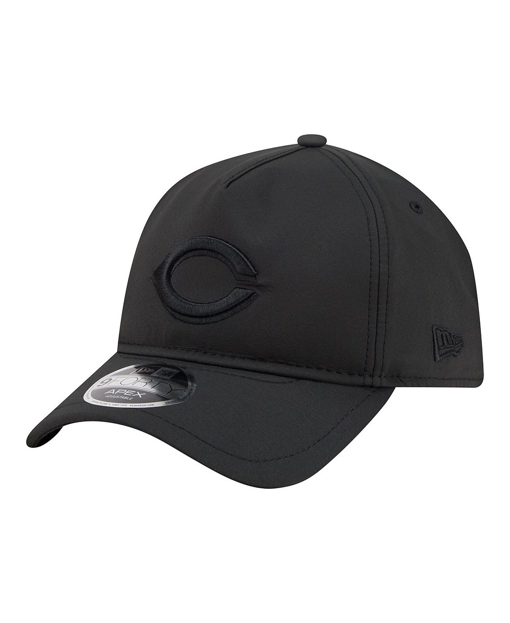 New Era Men's Black Cincinnati Reds Injection Apex 9FORTY Adjustable Hat