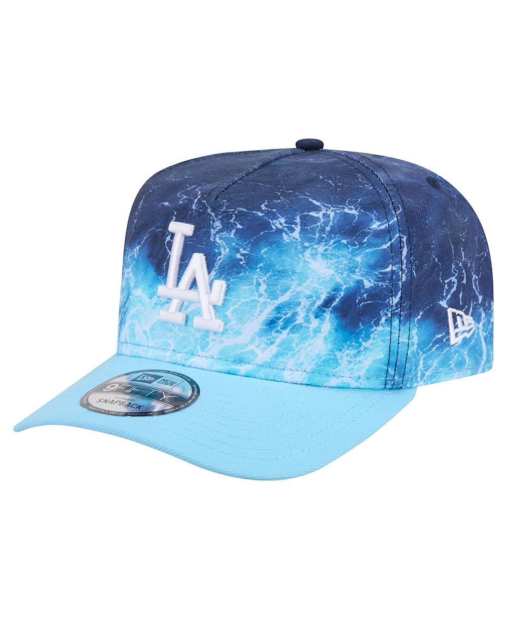 Мужская кепка New Era Light Blue Los Angeles Dodgers Deep Water Pre-Curved 9FIFTY A-Frame Snapback
