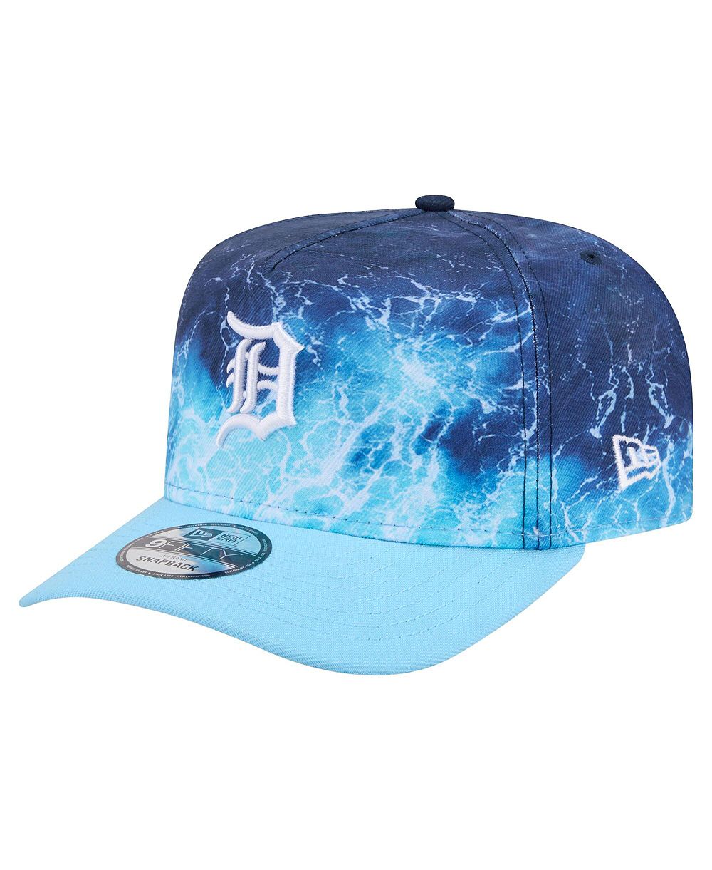 Мужская кепка New Era Detroit Tigers Deep Water Pre-Curved 9FIFTY A-Frame Snapback Light Blue
