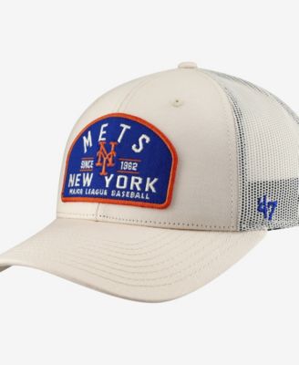 '47 Brand мужская бежевая кепка New York Mets Leland регулируемая тракер-кепка