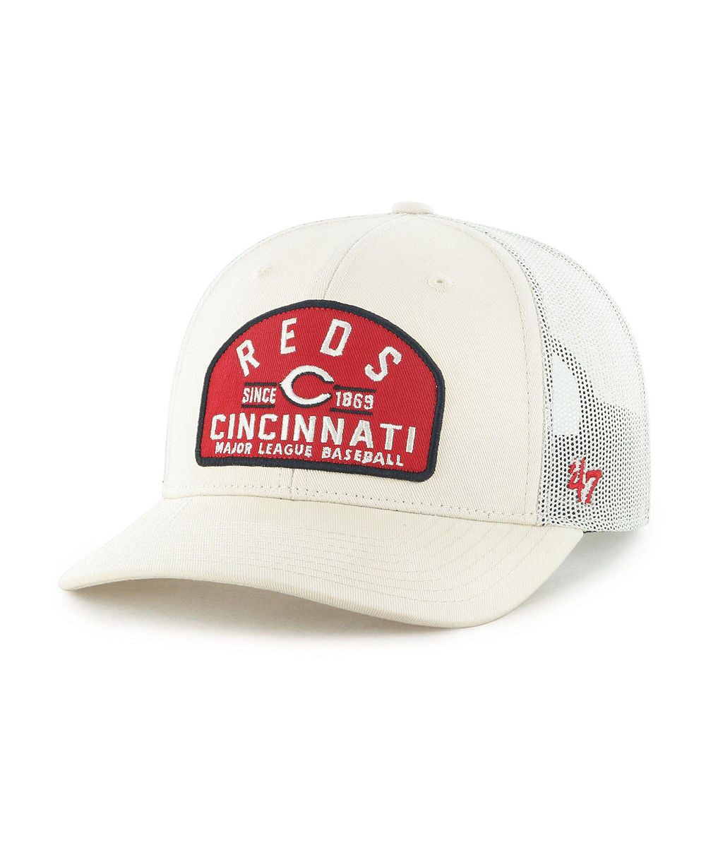 Мужская бежевая кепка '47 Brand Cincinnati Reds Leland