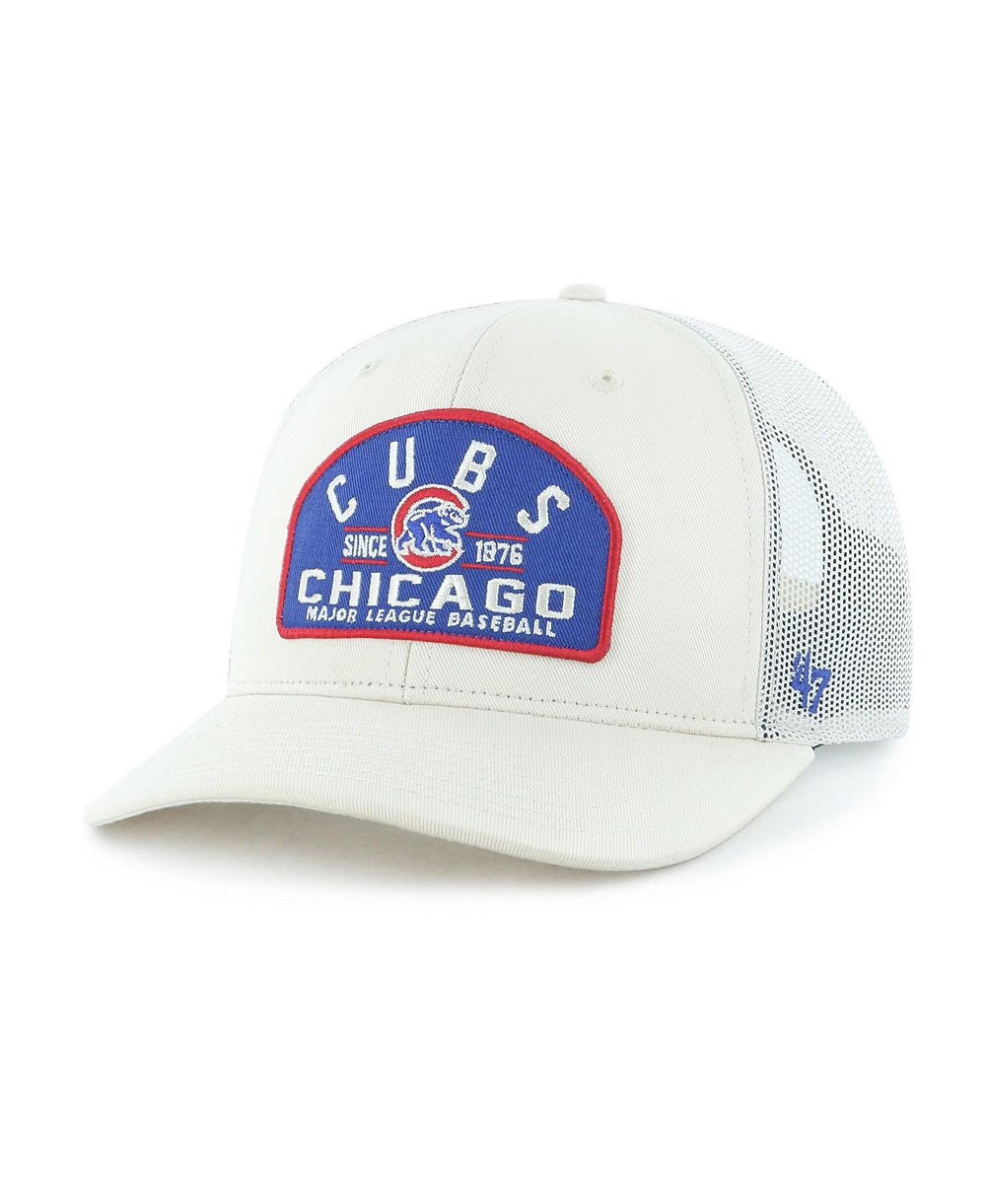 Мужская кепка trucker hat '47 Brand Cream Chicago Cubs Leland