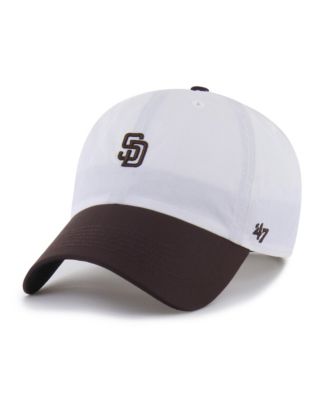 '47 Brand Мужская регулируемая кепка San Diego Padres Vista Mini Clean Up brrr, белая/коричневая