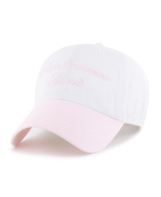 Женская кепка '47 Brand White, Pink San Francisco Giants Gelato Two-Tone Clean Up Adjustable