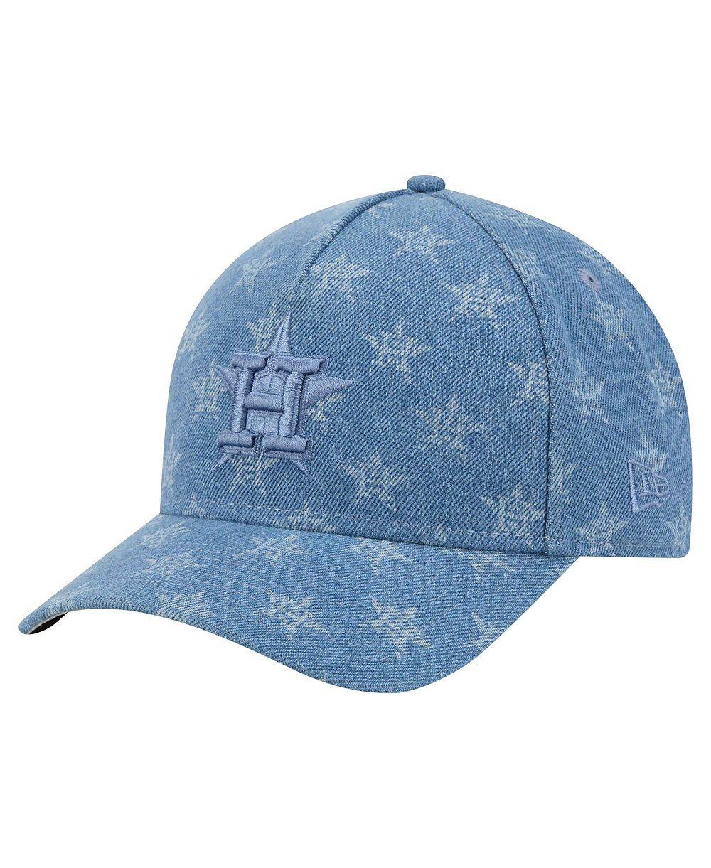 Мужская и женская кепка New Era Denim Houston Astros A-Frame 9FORTY Adjustable