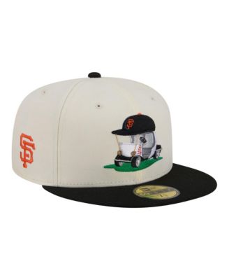 Мубаяская кепка New Era San Francisco Giants Bullpen Cart 59FIFTY Fitted, кремовый, черный