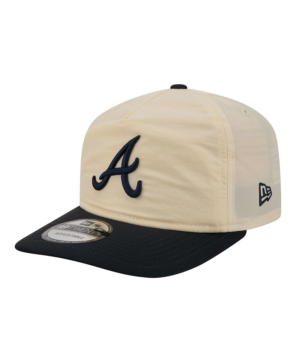 Мужская кепка New Era Atlanta Braves Cream/Navy Everyday 19TWENTY Adjustable