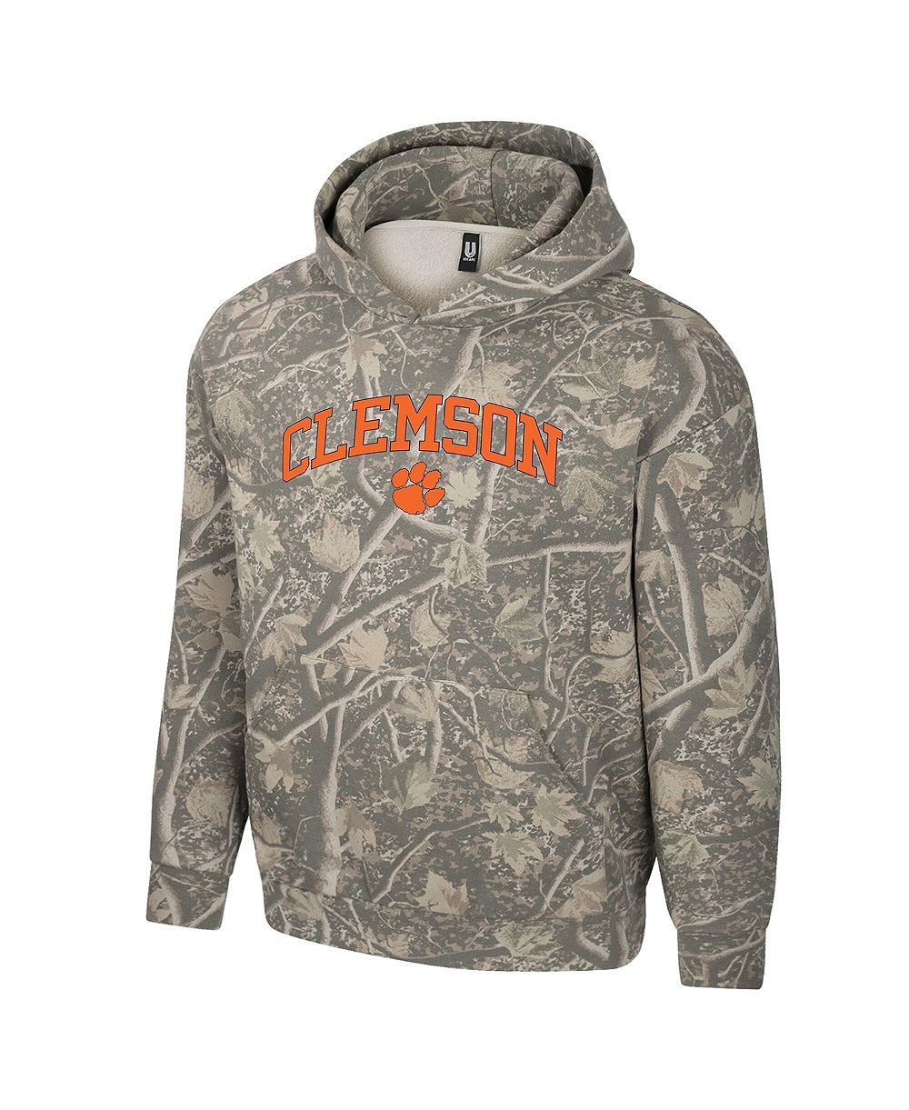 Мужское худи Uscape Apparel Clemson Tigers Back Bay Fleece, камуфляж
