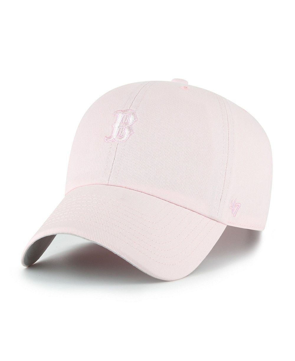 Мужская и женская кепка '47 Brand Light Pink Boston Red Sox Pastel Clean Up Adjustable Hat