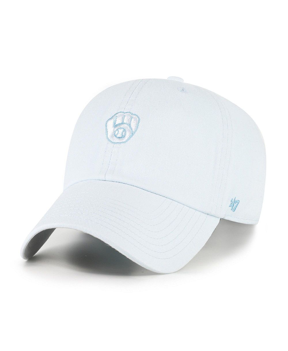 Мужская и женская кепка '47 Brand Light Blue Milwaukee Brewers Pastel Clean Up Adjustable
