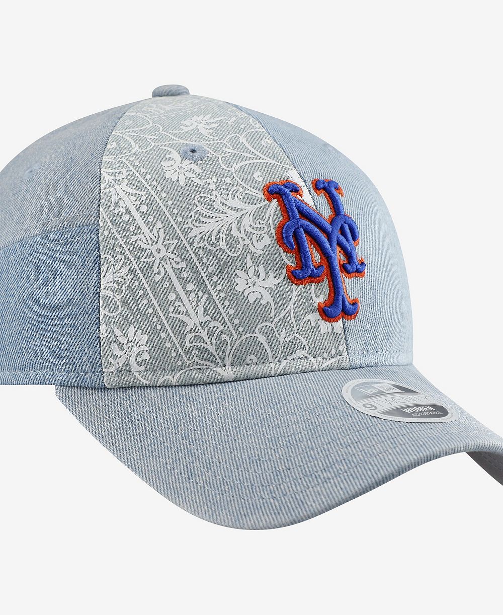 New Era Women's New York Mets Denim Patchwork 9TWENTY Adjustable Hat