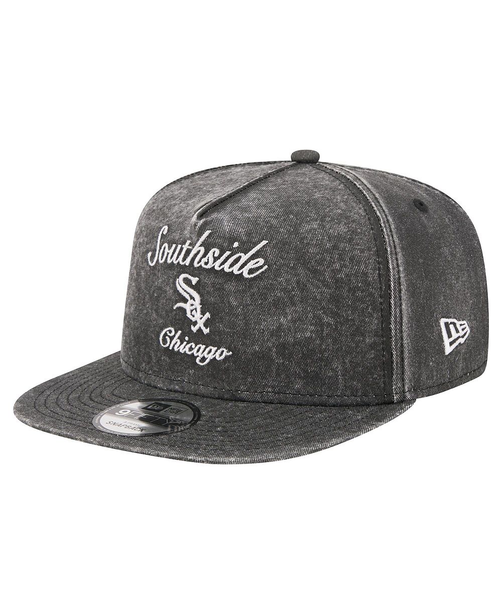 Мужская кепка New Era Chicago White Sox City Slogan A-Frame 9FIFTY Snapback, черная
