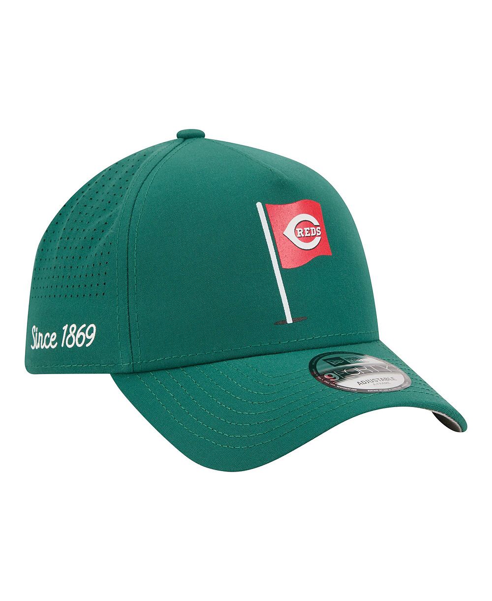 Мужская регулируемая кепка New Era Cincinnati Reds Pin Seeker 9FORTY A-Frame, зеленая