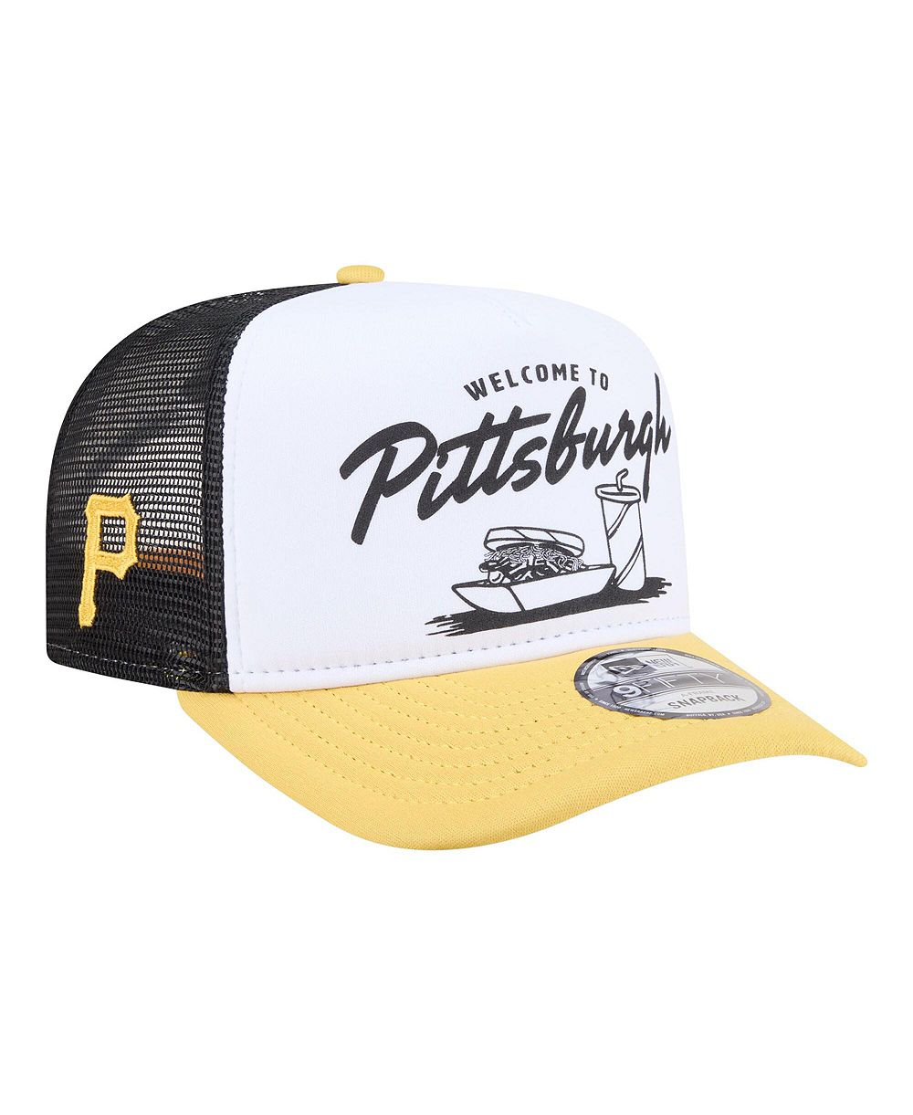 Мужская кепка-тракер New Era Pittsburgh Pirates Foodie A-Frame 9FIFTY White/Gold