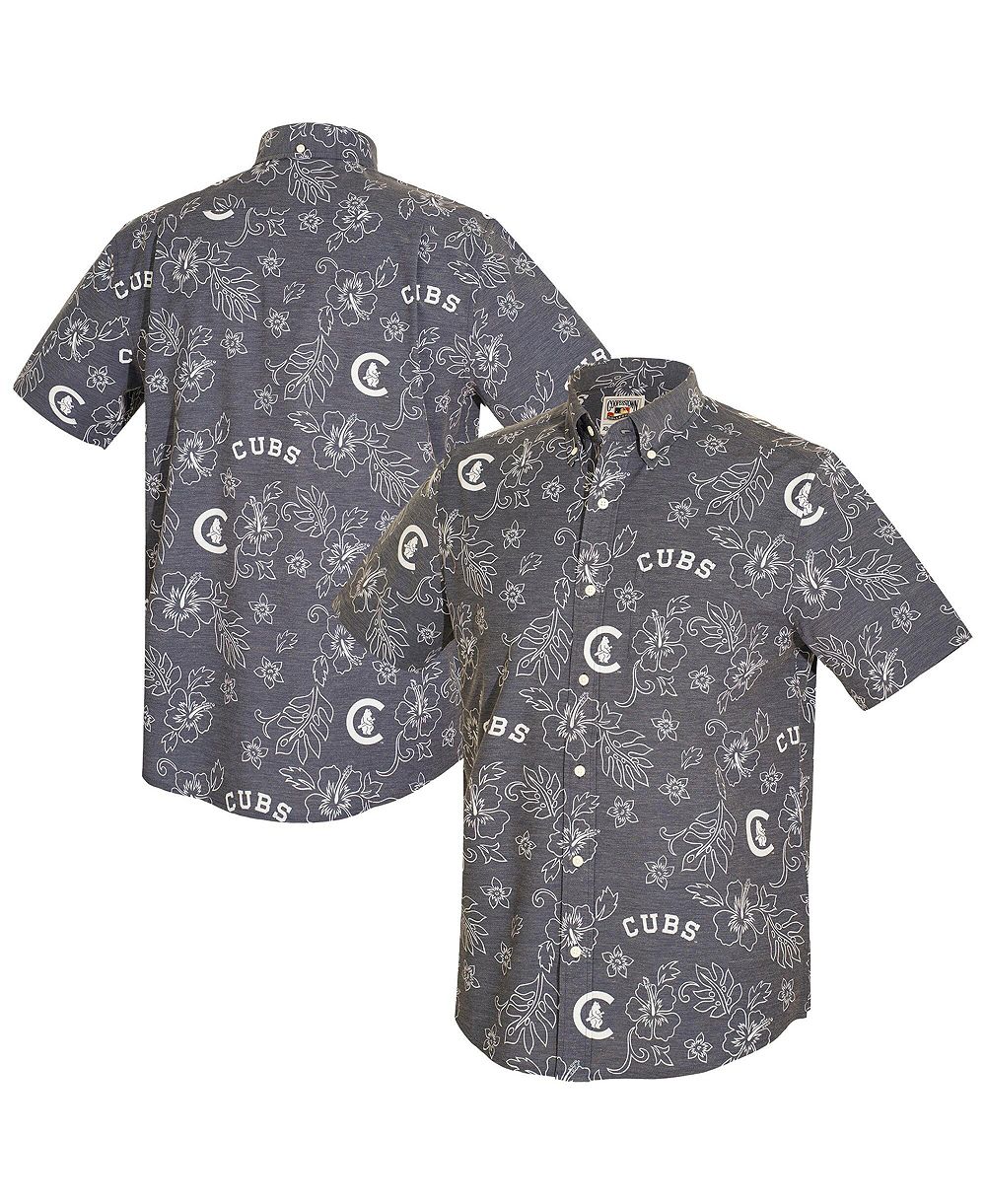 Reyn Spooner Мужская рубашка-поло Chicago Cubs Cooperstown Kekai Performance Tri-Blend, цвет Navy