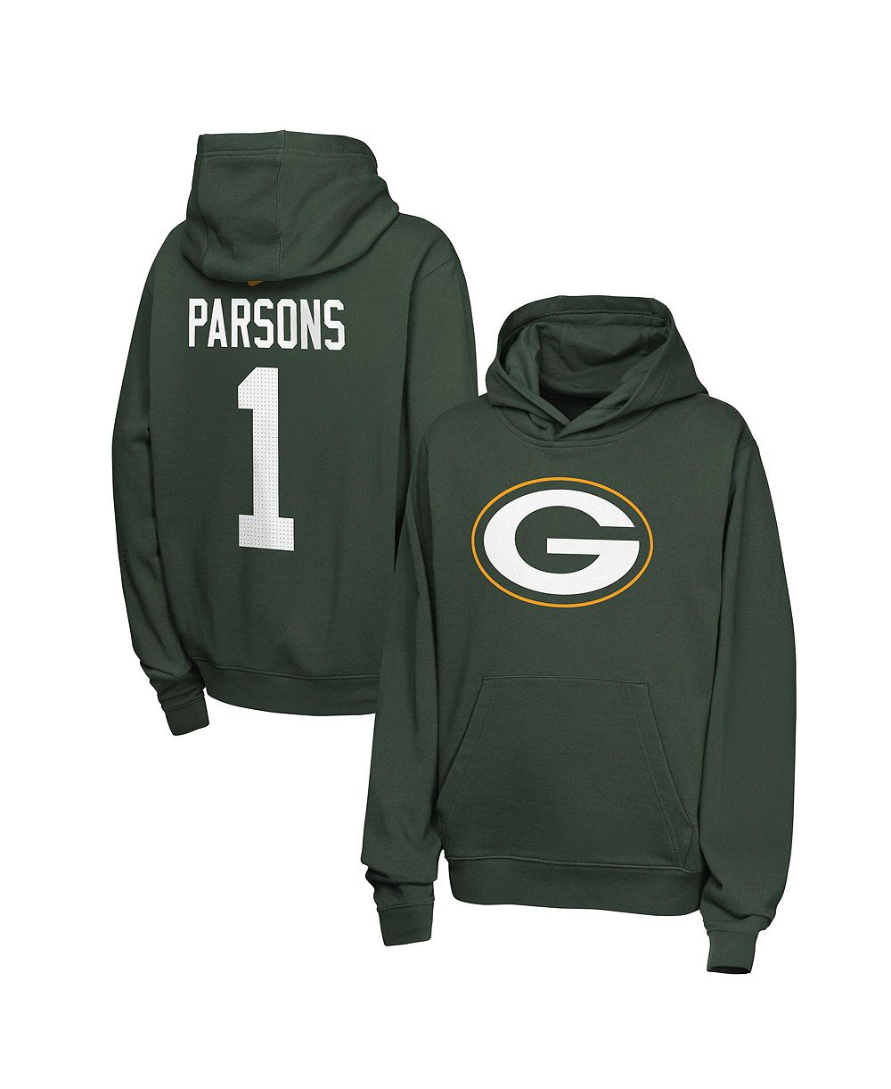 Nike детская флисовая толстовка Micah Parsons Green Bay Packers Name & Number Club