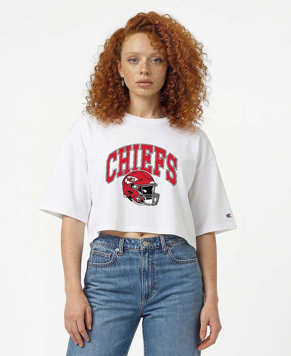 Женская укороченная футболка Champion Kansas City Chiefs Cropped Graphic T-Shirt