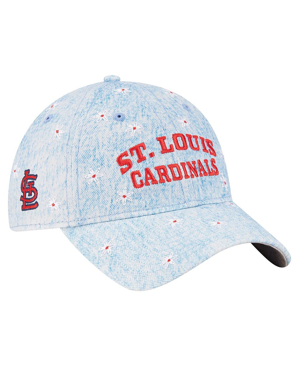 Женская регулируемая кепка New Era St. Louis Cardinals Daisy All Over 9TWENTY Light Blue