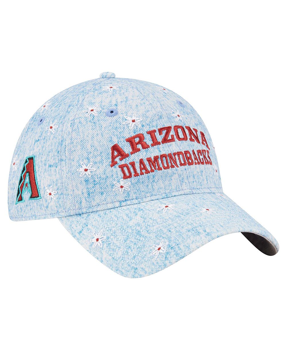 Женская кепка New Era Light Blue Arizona Diamondbacks Daisy All Over 9TWENTY регулируемая