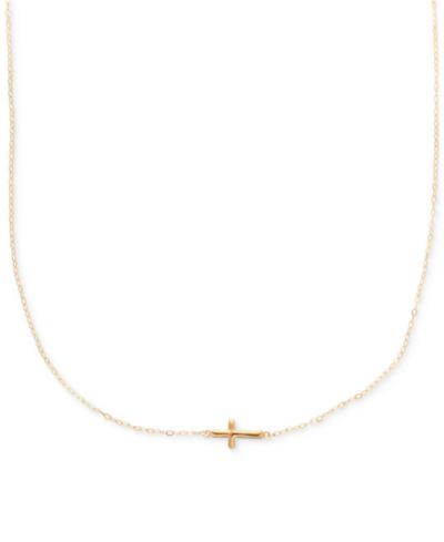 Подвеска Sideways Cross из золота 10k