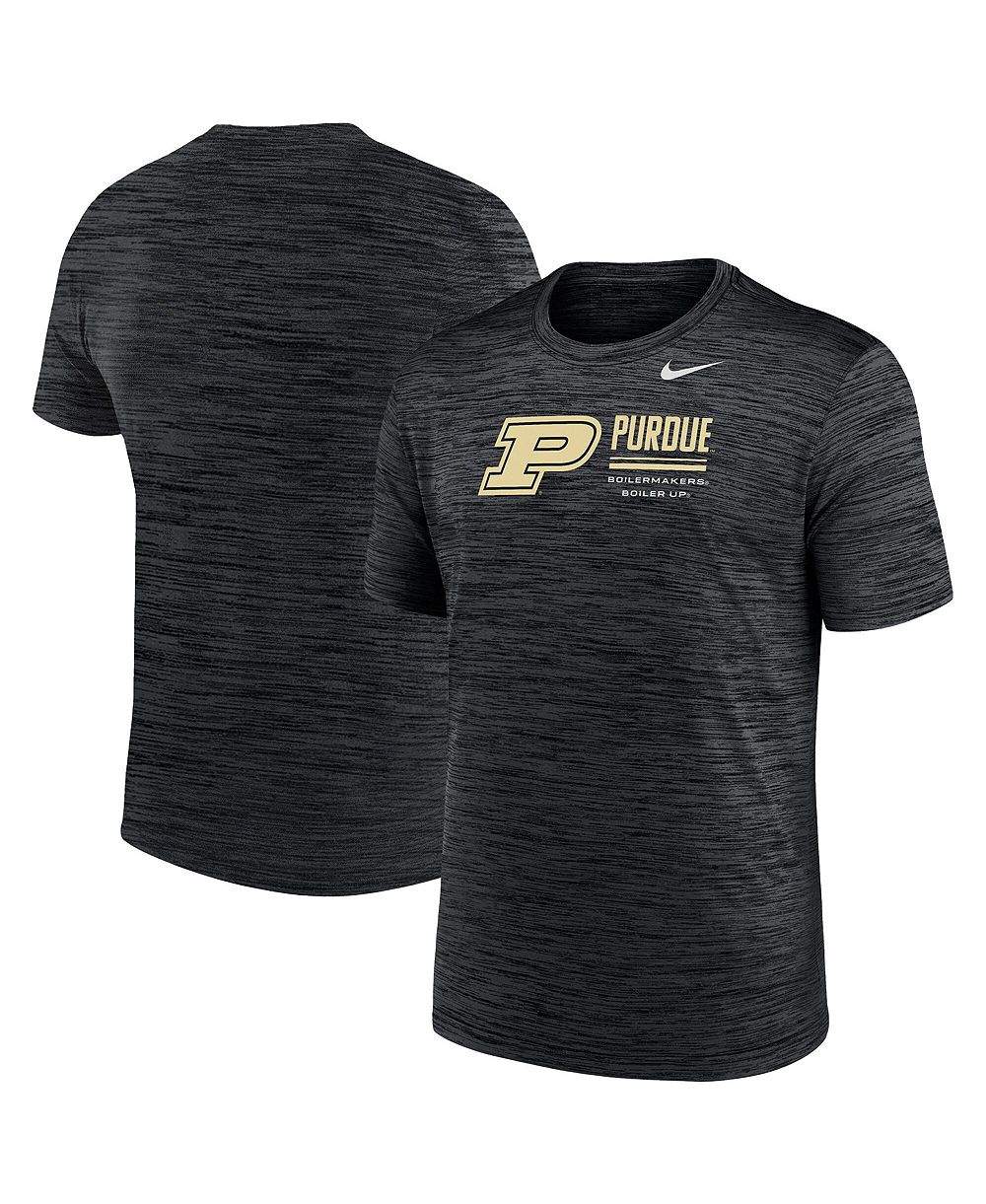 Мужская футболка Nike Black Purdue Boilermakers Velocity Dri-FIT