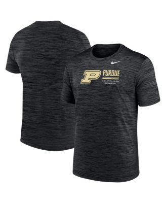 Мужская футболка Nike Black Purdue Boilermakers Velocity Dri-FIT