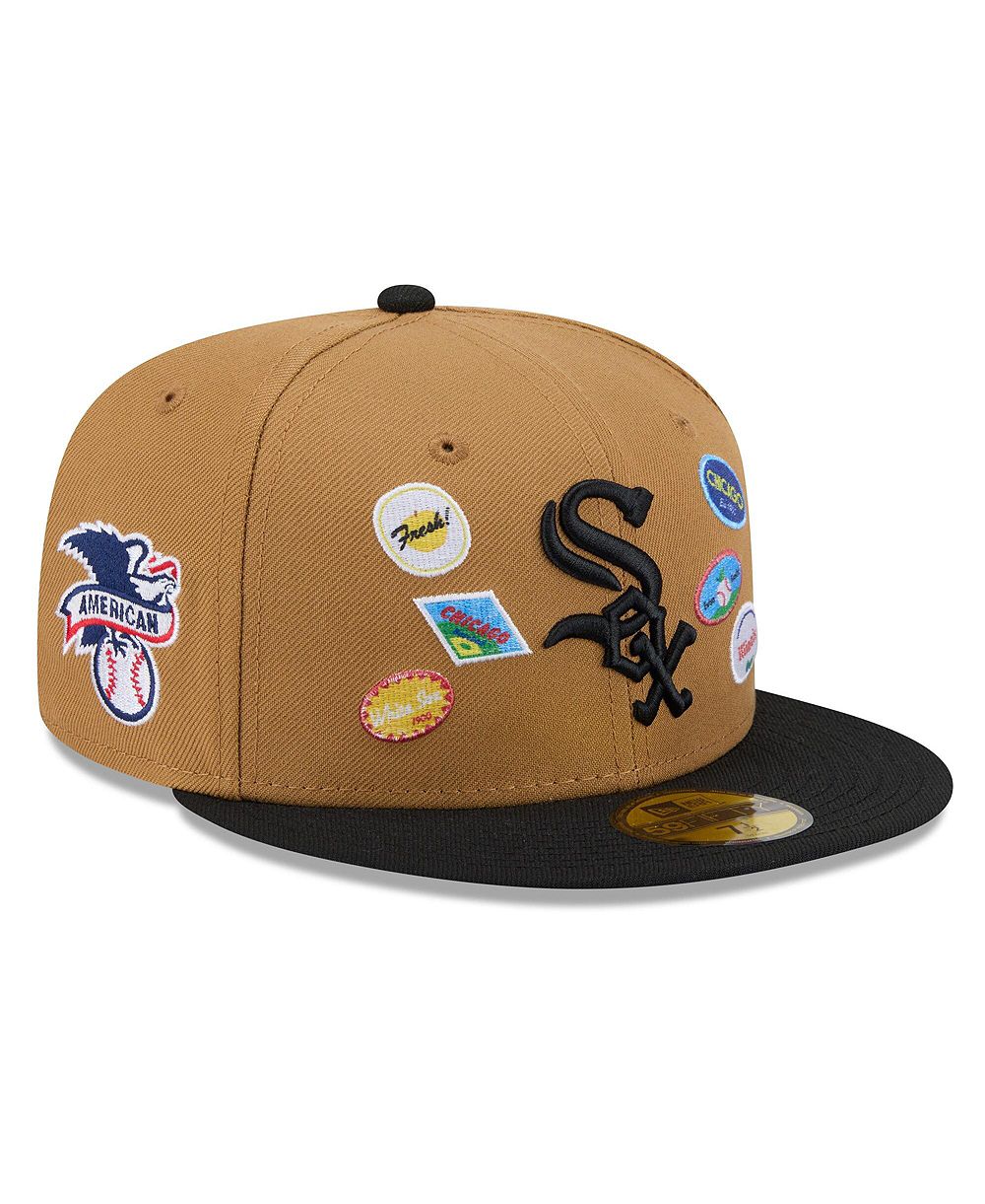 New Era Мужская бежевая кепка Chicago White Sox Fruit Sticker 59FIFTY