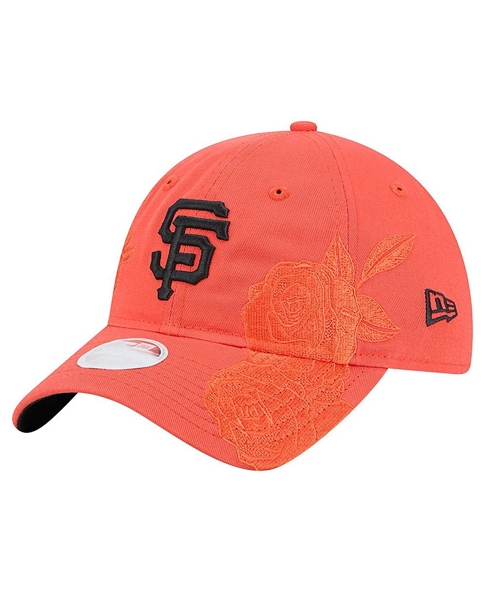 Женская кепка New Era San Francisco Giants Roses 9TWENTY Adjustable Orange