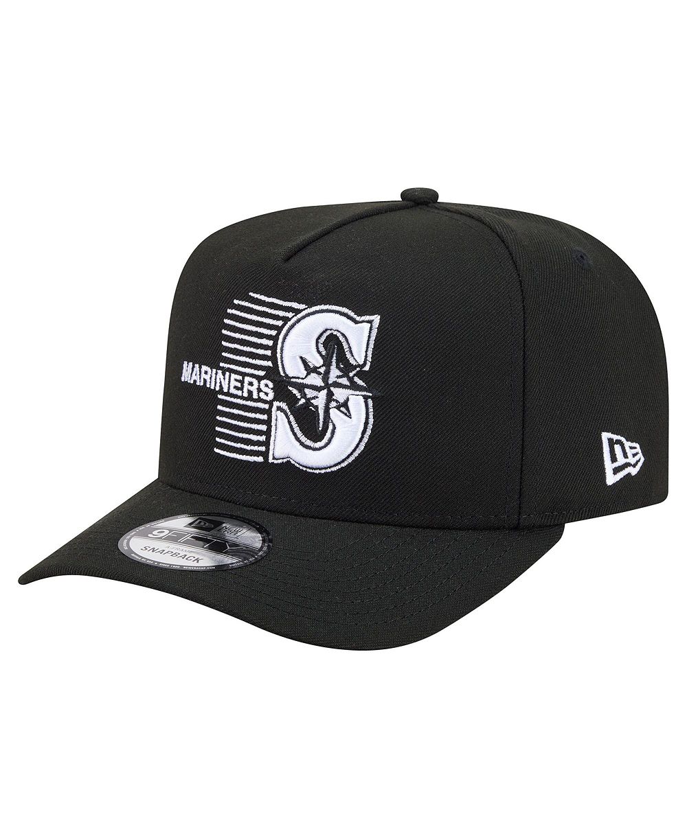 Мужская кепка New Era Black Seattle Mariners Motion A-Frame 9FIFTY Snapback Hat