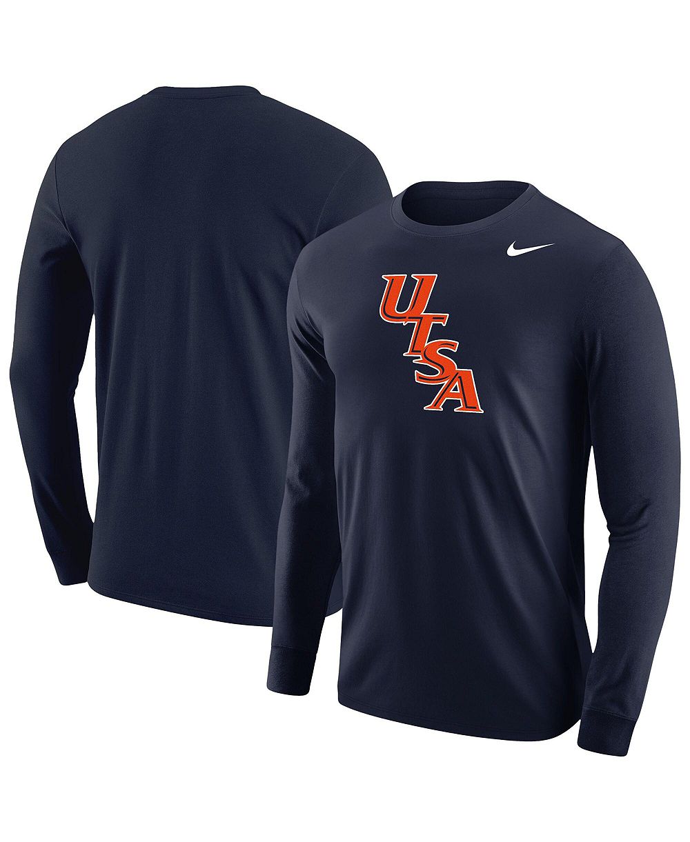Мужская футболка Nike UTSA Roadrunners Diagonal Logo Long Sleeve