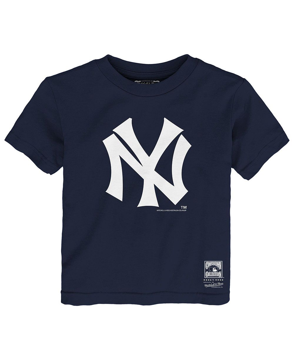 Детская футболка Mitchell & Ness Navy New York Yankees Retro Logo