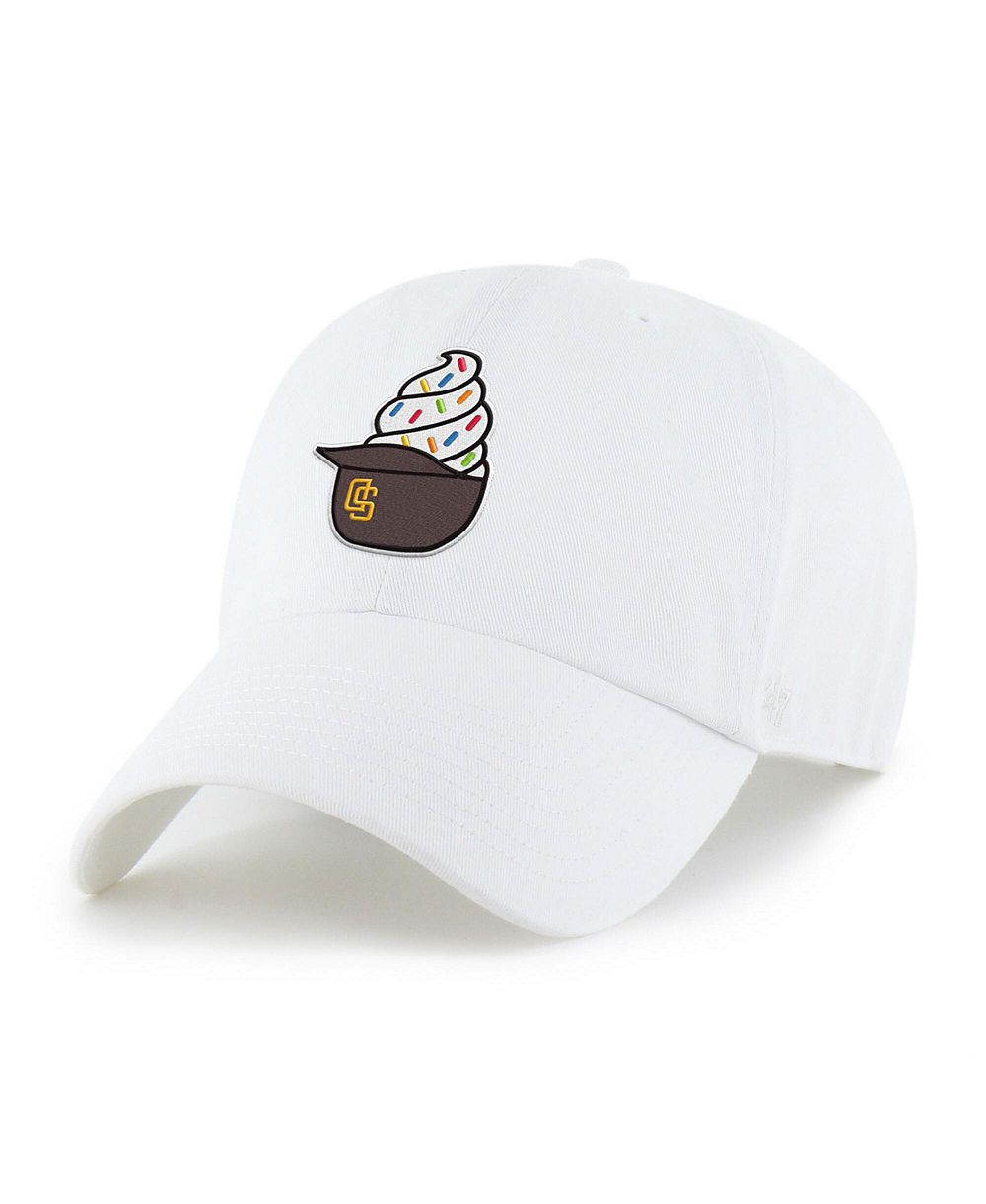 '47 Brand Preschool White San Diego Padres Ice Cream Helmet Clean Up Adjustable Hat