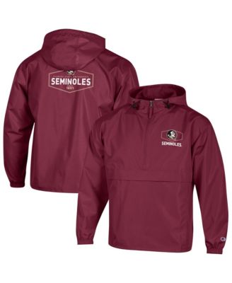 Мужское худи Champion Garnet Florida State Seminoles Delay Packable Half-Zip