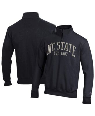 Champion Men's Black NC State Wolfpack Power blend Quarter-Zip Pullover
