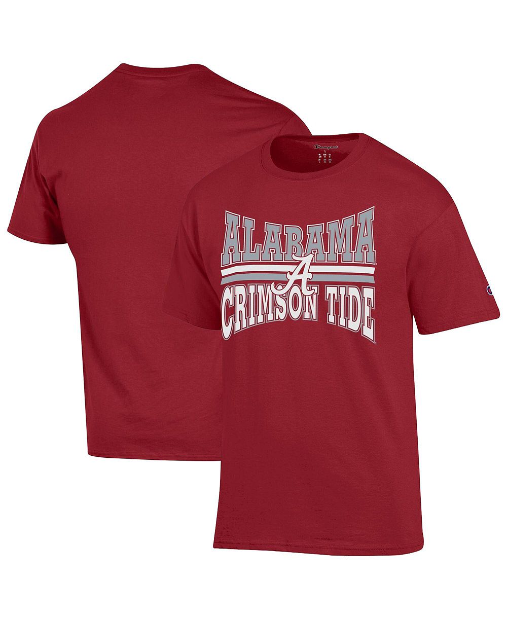Мужская футболка Champion Team Zoom, малиновая, Alabama Crimson Tide