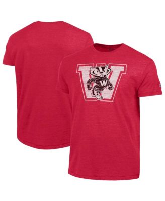 Мужская футболка Champion Red Wisconsin Badgers Triumph Tri-Blend