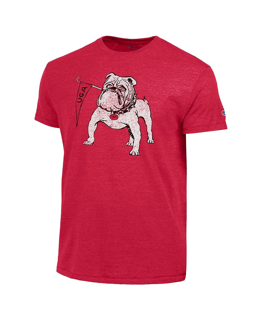 Футболка Champion Men's Red Georgia Bulldogs Triumph Tri-Blend