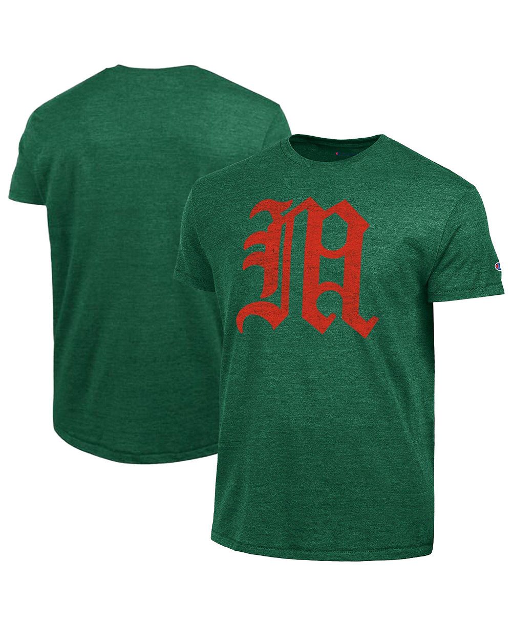 Мужская футболка Champion Green Miami Hurricanes Triumph Tri-Blend
