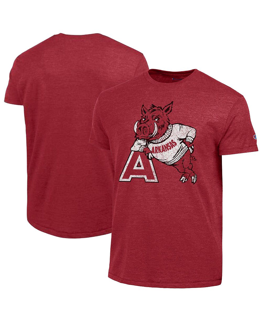 Мужская футболка Champion Cardinal Arkansas Razorbacks Triumph Tri-Blend