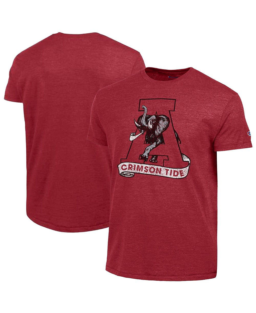 Мужская футболка Champion Crimson Alabama Crimson Tide Triumph Tri-Blend