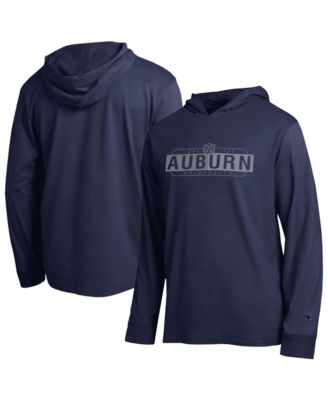 Champion Men's Navy Auburn Tigers Gradient All-Star Long Sleeve Hooded T-Shirt