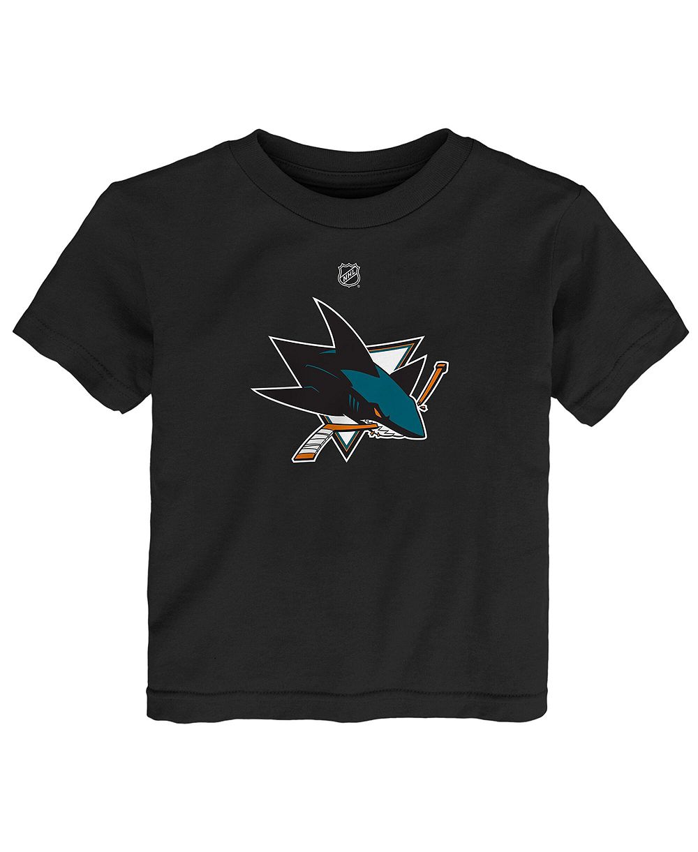 Детская футболка Outerstuff San Jose Sharks Primary Logo черная