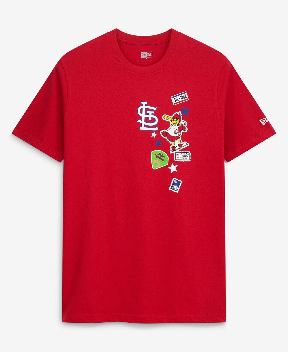 Мужская футболка New Era St. Louis Cardinals City Patch Red