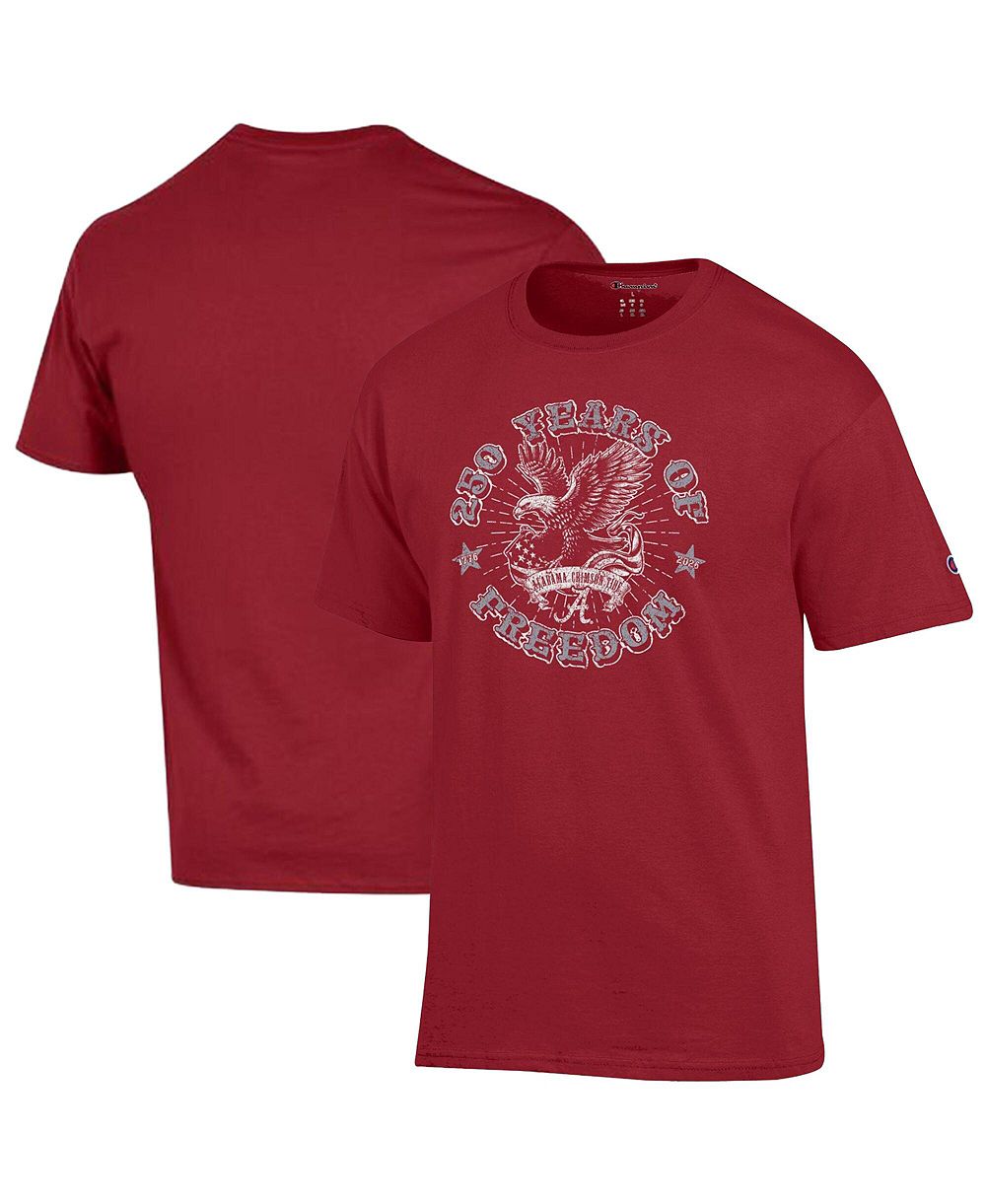 Мужская футболка Champion Crimson Alabama Crimson Tide Americana 250 Years of Freedom Tonal