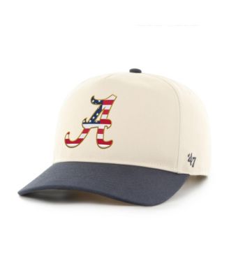 '47 Brand Men's Natural/Navy Alabama Crimson Tide Americana Flag Hitch Adjustable Hat