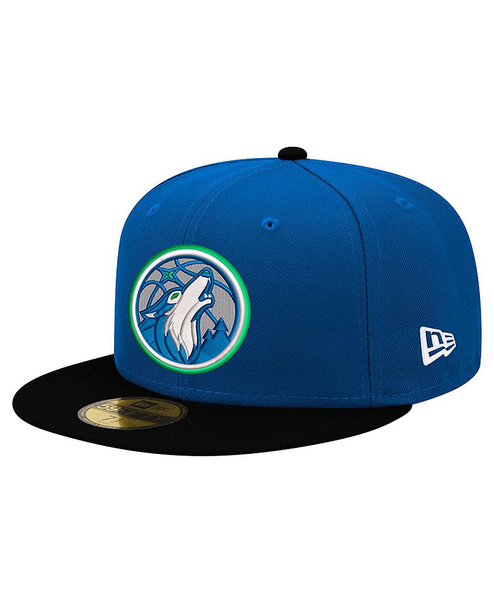 New Era Men's Blue/Black Minnesota Timberwolves 59FIFTY Fitted Hat