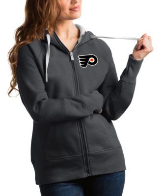Женское худи Antigua Philadelphia Flyers Victory Full-Zip с длинным рукавом